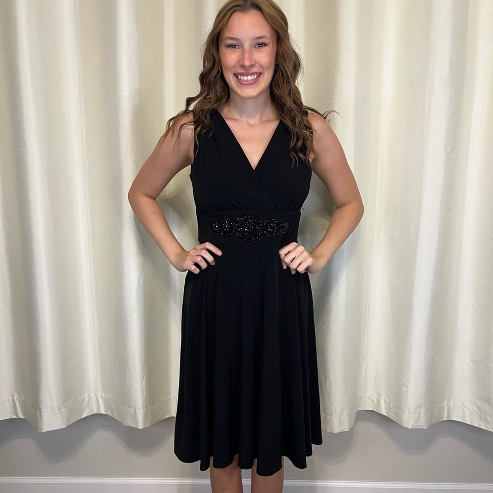 Ronni Nicole little black dress.  Homecoming, party, wedding.